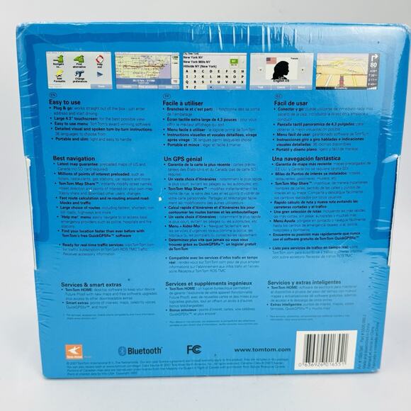TomTom One XL US Canada Portable GPS Widescreen Navigation System New! Sealed! - Picture 2 of 6